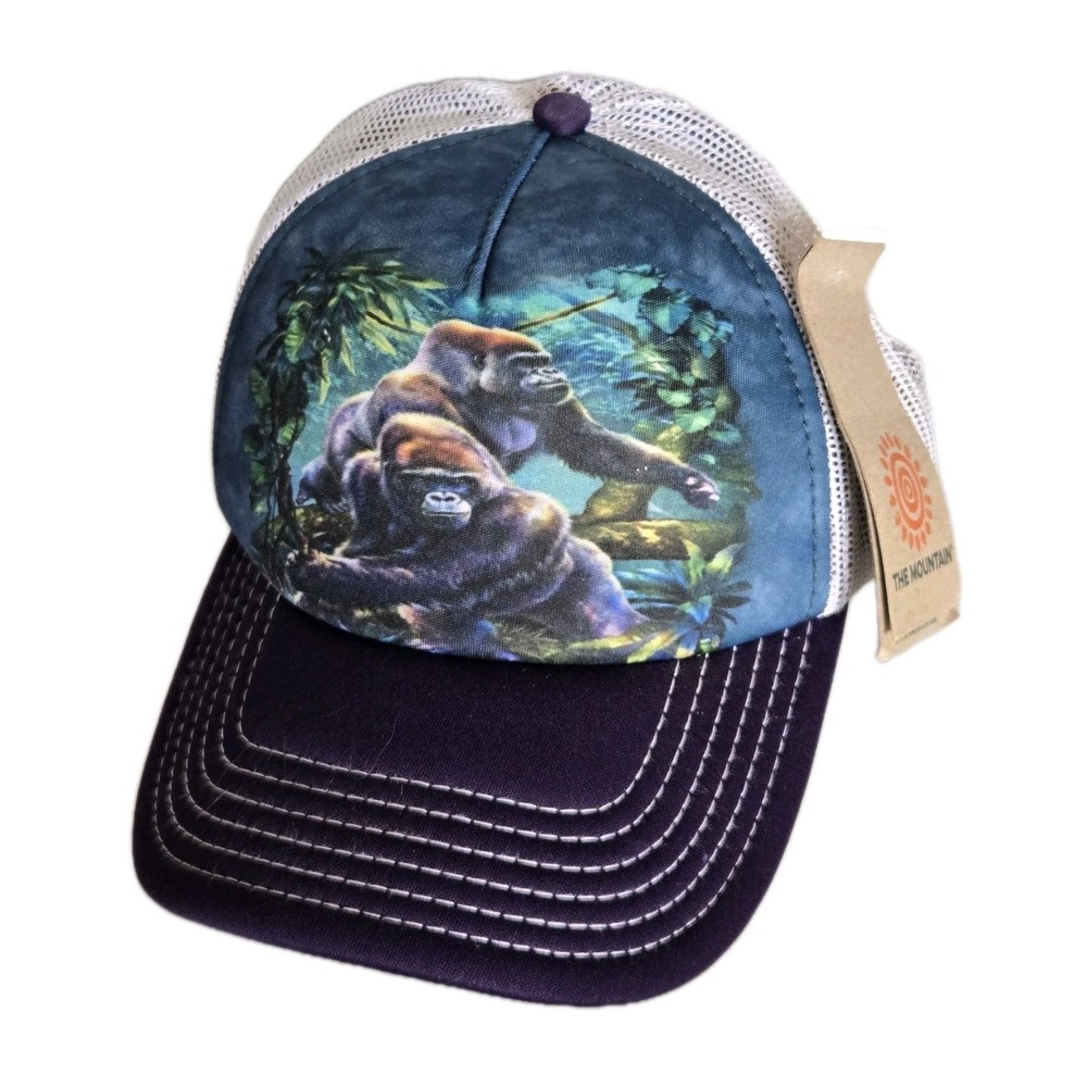 The Mountain Animal Snapback Trucker Cap Hat Adult OS NEW‎ w/Tag Gorilla Jungle